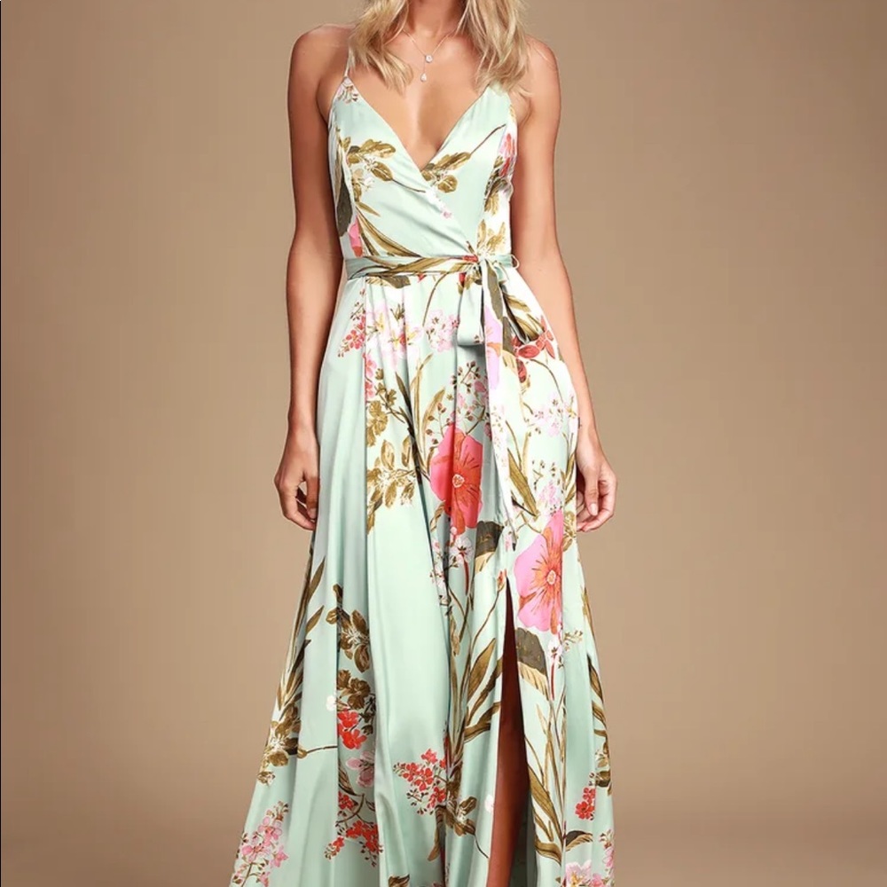 Mint colored dress, size large! Brand new!